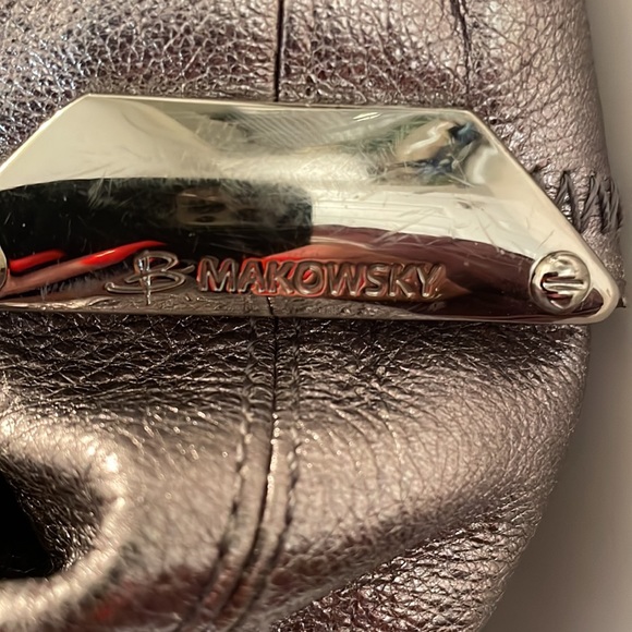 84. B t Shoulder Silver Shoulder Leather Bag  with unique buckle ties - Picture 10 of 16